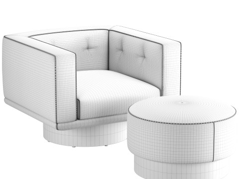 Sally Armchair Model 3D