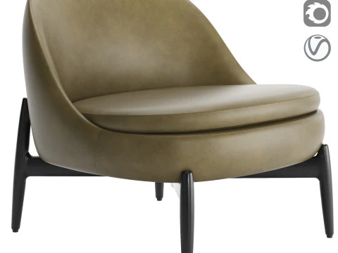 센다이 안락의자 3D 모델