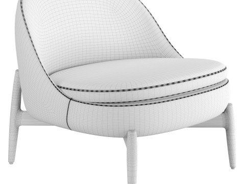 Sendai Armchair Model 3D