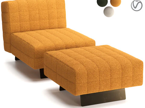 ट्विगी आर्मचेयर और बेंच 3D मॉडल