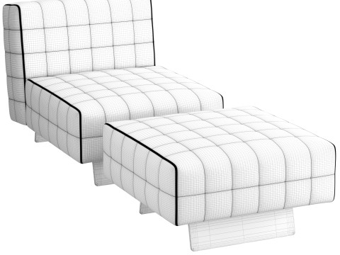 Twiggy Armchair and Bench Modelo 3D