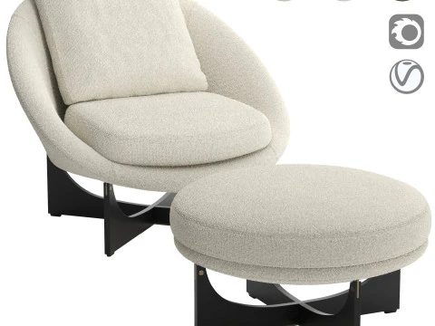 Fauteuil Lido Modèle 3D