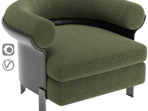 Mattia Amchair v2 Modèle 3D