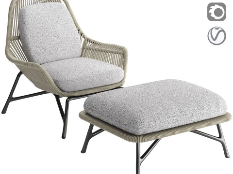 プリンス コード インドア アームチェア 3Dモデル