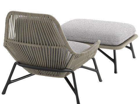 Prince Cord Indoor Amchair 3D Model