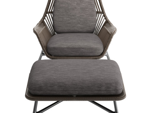 Prince Cord Indoor Amchair 3D Model
