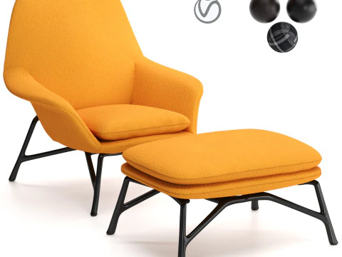 プリンスアームチェア 3Dモデル