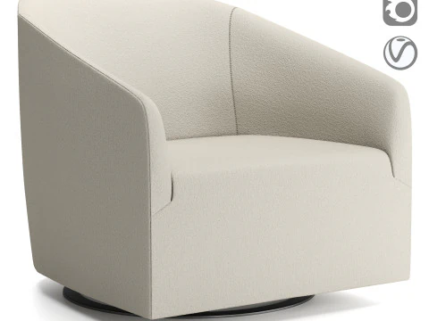 포르토피노 안락의자 3D 모델