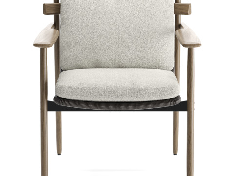Trio Outdoor Dining Chair 3D 模型