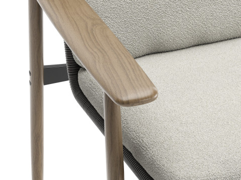 Trio Outdoor Dining Chair 3D 模型