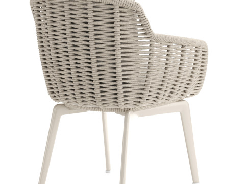 Belt Cord Outdoor Dining Chair Modèle 3D