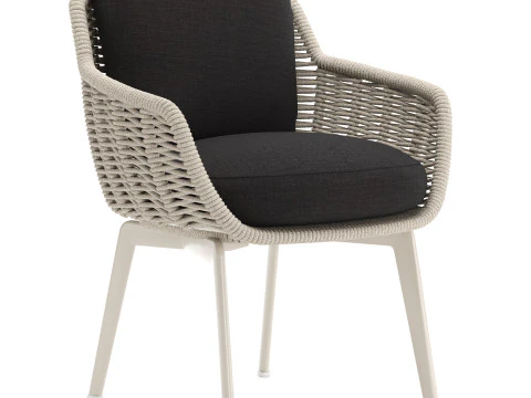 Belt Cord Outdoor Dining Chair 3D Model