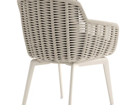 Belt Cord Outdoor Dining Chair 3D Model