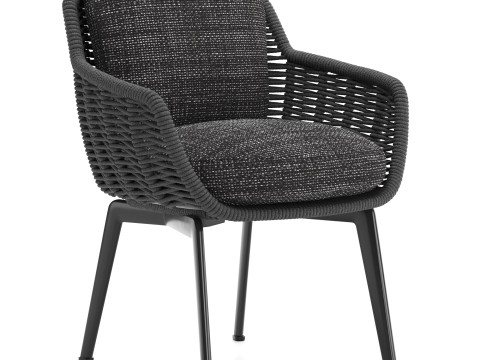 Belt Cord Outdoor Dining Chair Modèle 3D