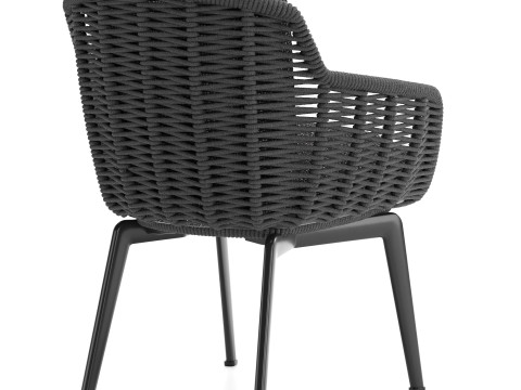 Belt Cord Outdoor Dining Chair Modèle 3D