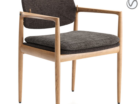 Yoko Cord Outdoor Dining Chair 3D-Modell
