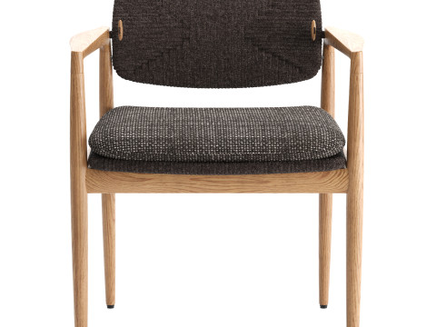 Yoko Cord Outdoor Dining Chair 3D Модель
