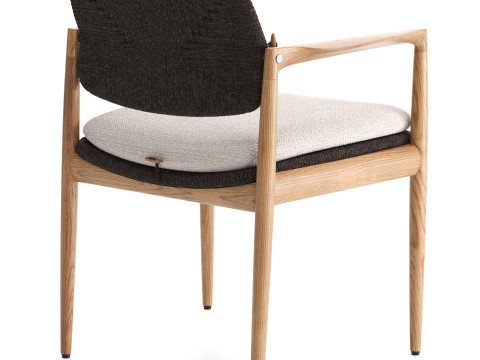 Yoko Cord Outdoor Dining Chair 3D Модель