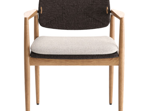 Yoko Cord Outdoor Dining Chair 3D Модель