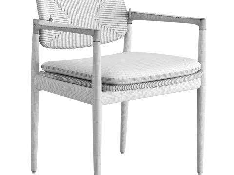 Yoko Cord Outdoor Dining Chair 3D Модель