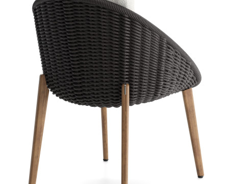 Lido Cord Outdoor Dining Chair 3D Модель
