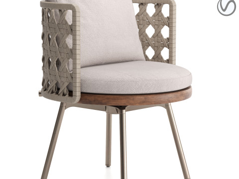 Torii Nest Outdoor Dining Chair Modèle 3D