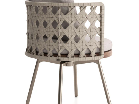 Torii Nest Outdoor Dining Chair 3D Model
