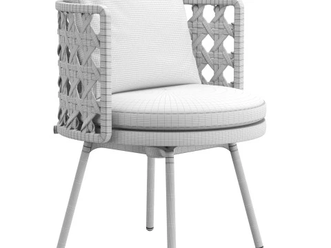 Torii Nest Outdoor Dining Chair 3D Model