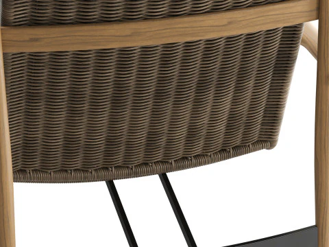 Trio Outdoor Armchair 3D Model