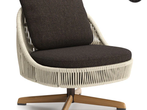 센다이 코드 야외 라운지 안락 의자 3D 모델