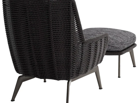 Belt Cord Outdoor Armchair 3D Model