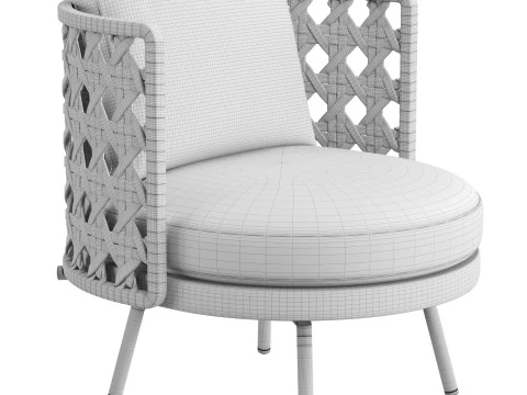 Torii Nest Outdoor Armchair 3D Model