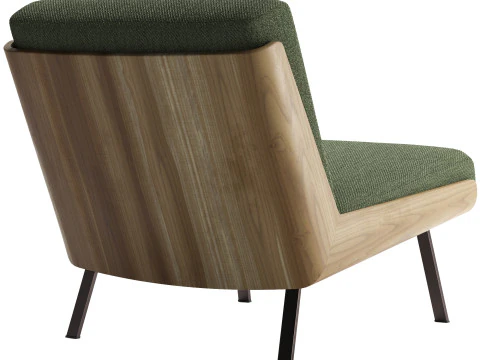 Daiki Outdoor Armchair without Armrest 3D Model