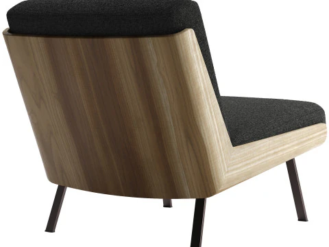Daiki Outdoor Armchair without Armrest 3D Model