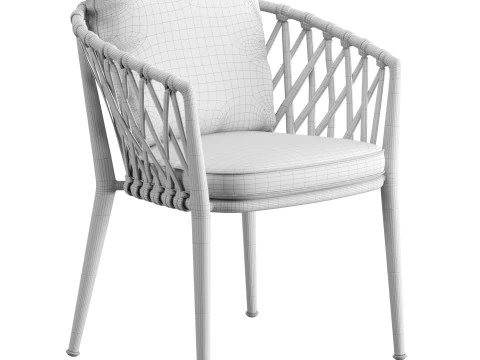 Erica Outdoor Chair 3D Model