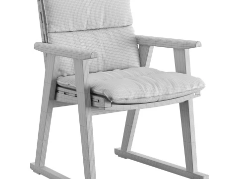 Gio Outdoor Dining Chair 3D Model