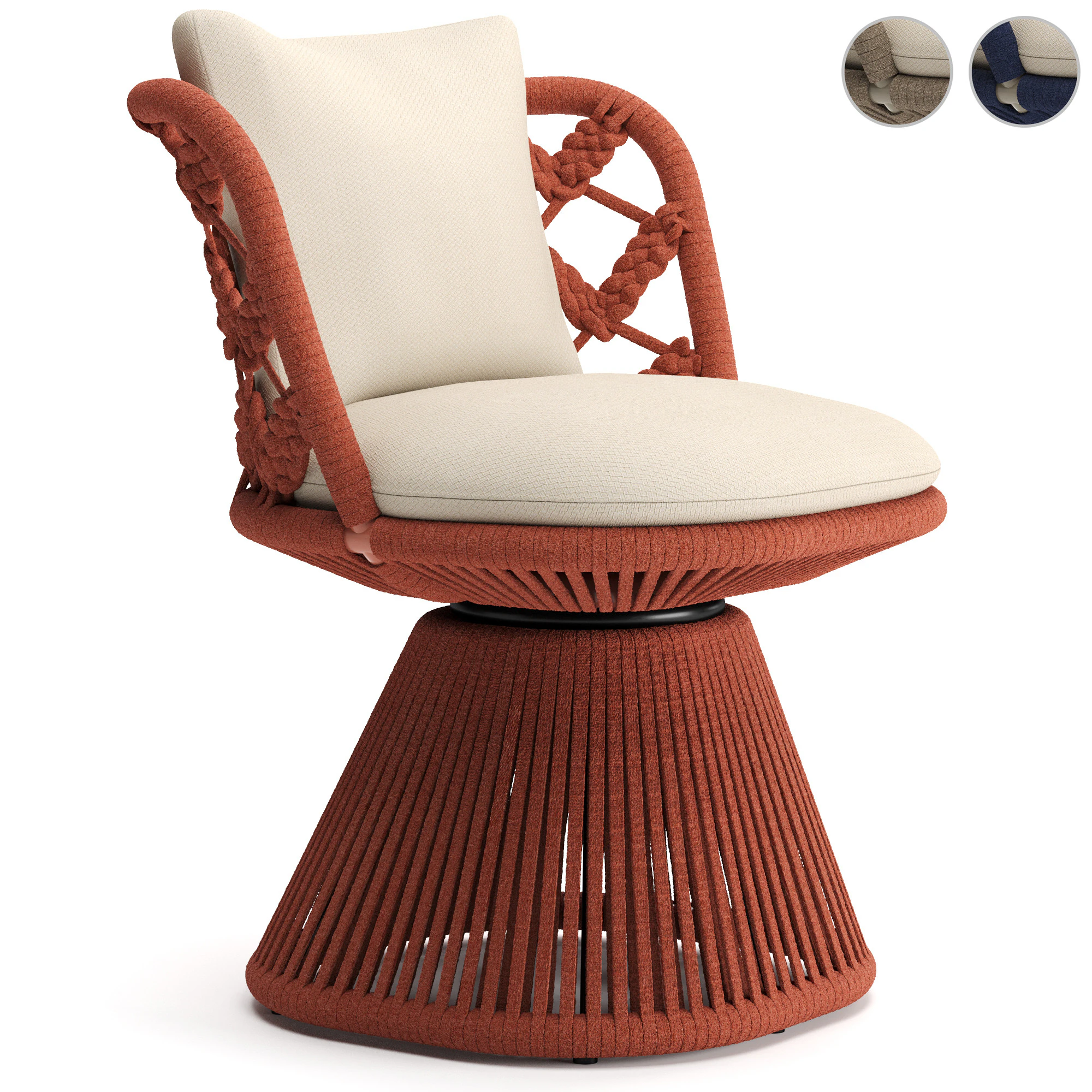 Flair O Outdoor Chair 3D Model .c4d .max .obj .3ds .fbx .stl .blend 