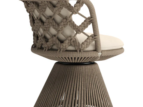 Flair O Outdoor Chair 3D Model