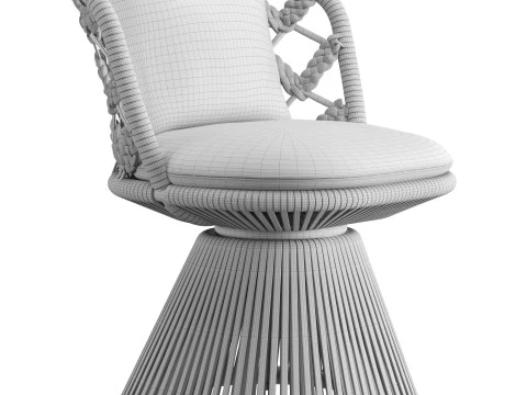Flair O Outdoor Chair 3D Model