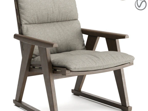 जियो आउटडोर आर्मचेयर 3D मॉडल