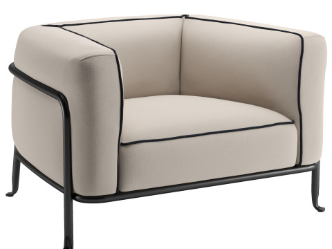 Fauteuil d'ext&eacute;rieur Borea Modèle 3D