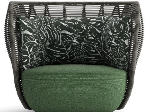 Bay Outdoor Armchair V1 3D Model
