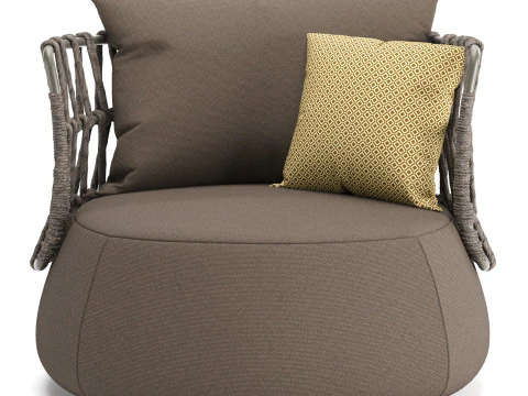 Bay Outdoor Armchair v2 3D Model