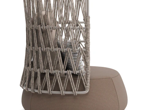 Fat Sofa Outdoor Armchair v2 3D Model