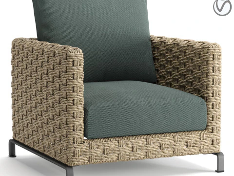 रे आउटडोर प्राकृतिक कुर्सी 3D मॉडल