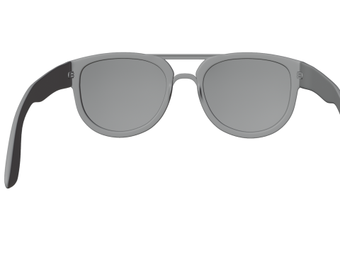Stylish Eyewear Tortoise Shell Sunglasses Low-poly 3D Модель