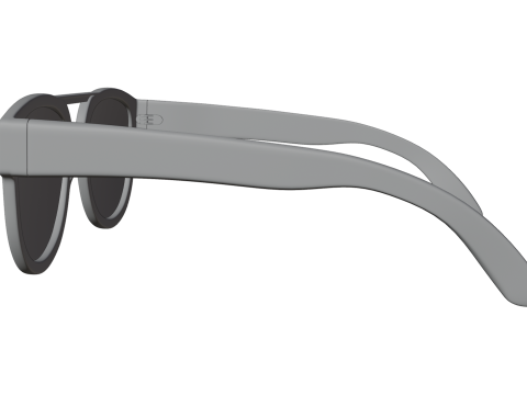 Stylish Eyewear Tortoise Shell Sunglasses Low-poly 3D Модель
