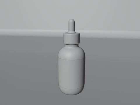 Cosmetic Bottles and Tube Set 3D Модель