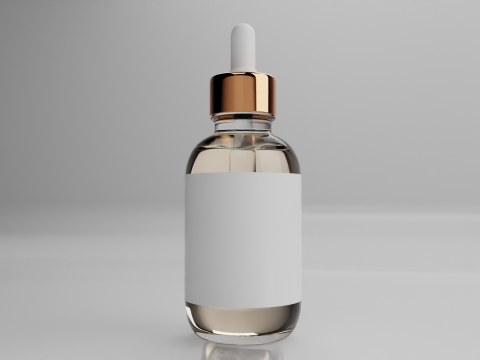 Cosmetic Bottles and Tube Set 3D Модель