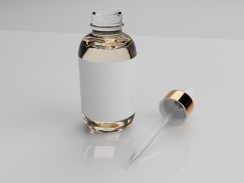 Cosmetic Bottles and Tube Set 3D Модель